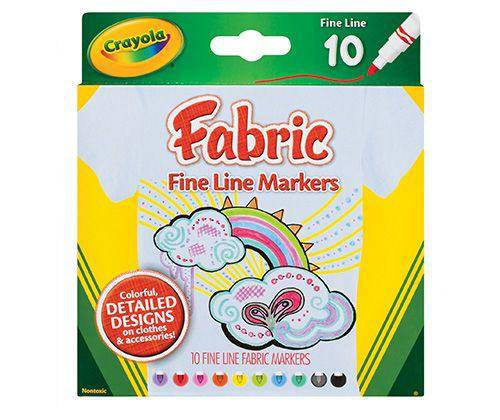 Crayola Fabric Marker Pack of 10 - Zart