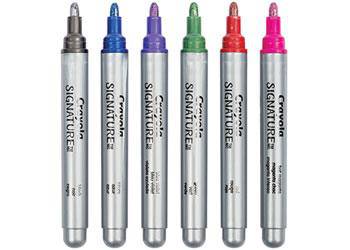 Crayola Metallic Outline Markers Coloured Pack of 6 - Zart