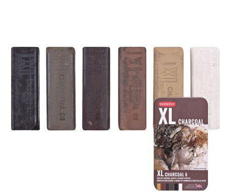 Derwent XL Charcoal Pack of 6 - Zart