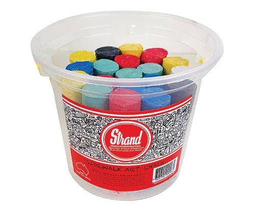 Strand Sidewalk Art Chalk Coloured Pack of 20 - Zart