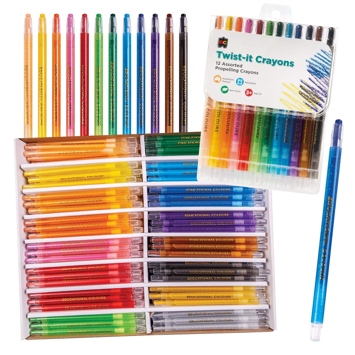 EC Twist-It Coloured Crayons - Zart