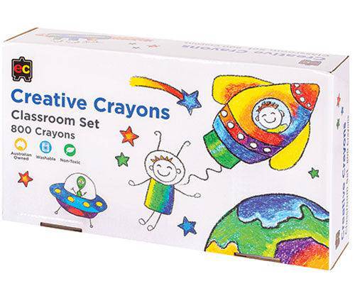 EC Creative Crayons 8 Colours Classroom Pack of 800 - Zart