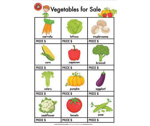 Vegetables For Sale Poster - Zart