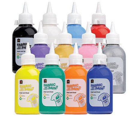 EC Fabric and Craft Paint Assorted Colours 250mL - Zart