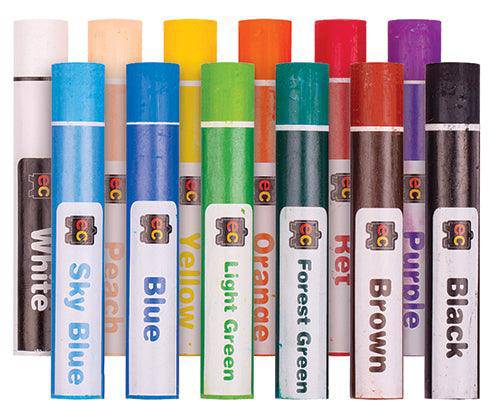 EC Jumbo Oil Pastels Pack of 12 - Zart