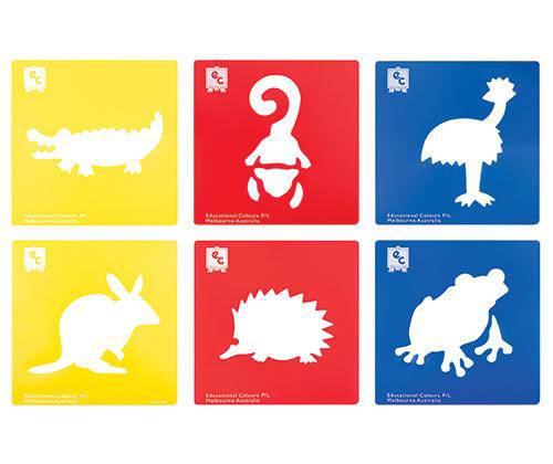 EC Stencils Australian Animals Set 2 Pack of 6 - Zart