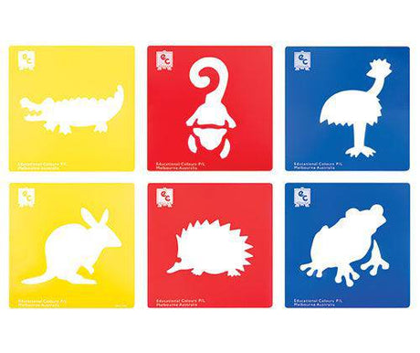 EC Stencils Australian Animals Set 2 Pack of 6 - Zart