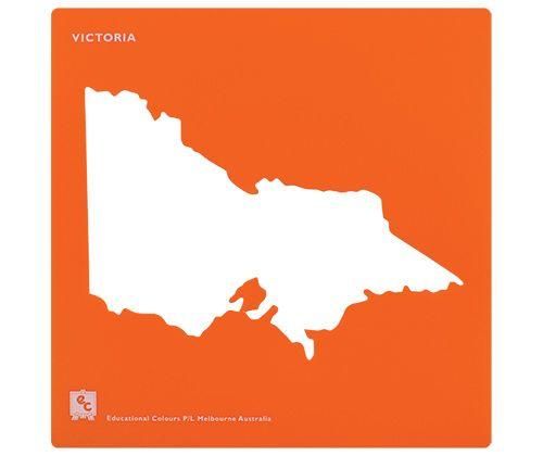 Stencil Set Australia and State Maps Pack of 8 - Zart