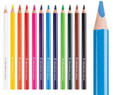 EC Jumbo Triangular Washable Pencils and Sharpener Pack of 12 - Zart