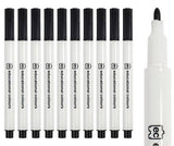 EC Whiteboard Markers 2.9mm Bullet Black Pack of 10 - Zart