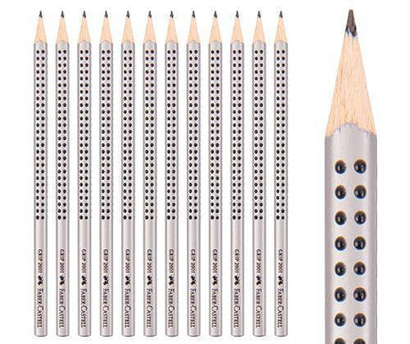 Faber-CastellGrip 2001 Triangular Graphite Pencils Pack of 12 - Zart