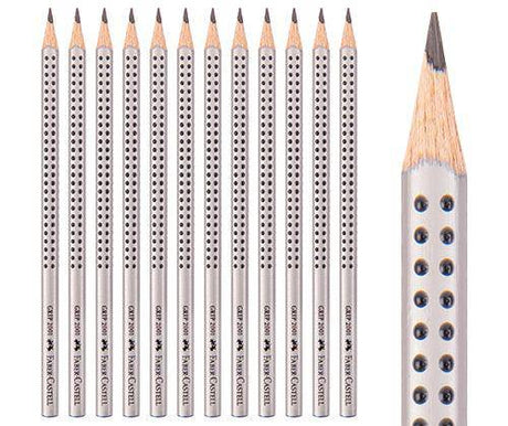 Faber-CastellGrip 2001 Triangular Graphite Pencils Pack of 12 - Zart