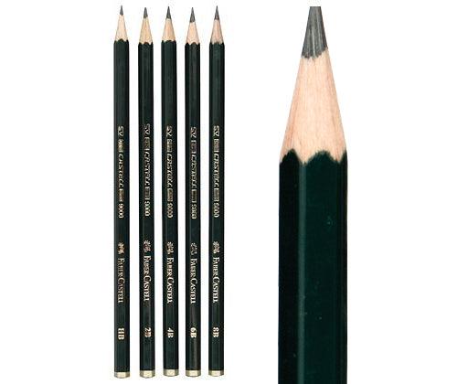 Faber-Castell 9000 Graphite Pencil Set Pack of 5 - Zart