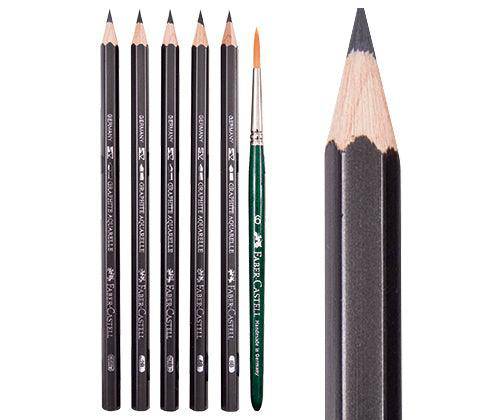 Faber-Castell Graphite Aquarelle Pencils Pack of 5 - Zart