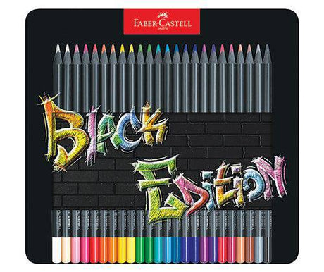 Faber-Castell Black Edition Colour Pencils Pack of 24 - Zart