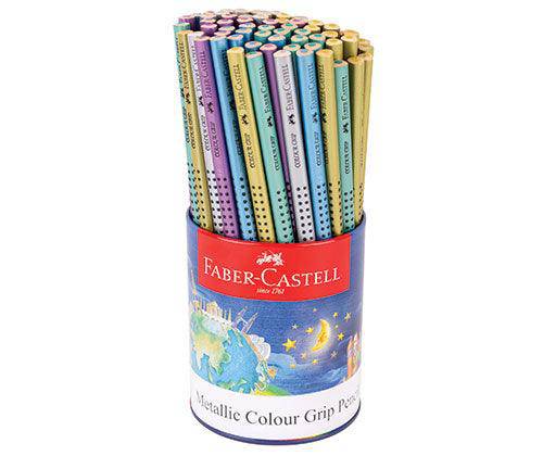 Faber-Castell Colour Grip Metallic Pencils Pack of 72 - Zart