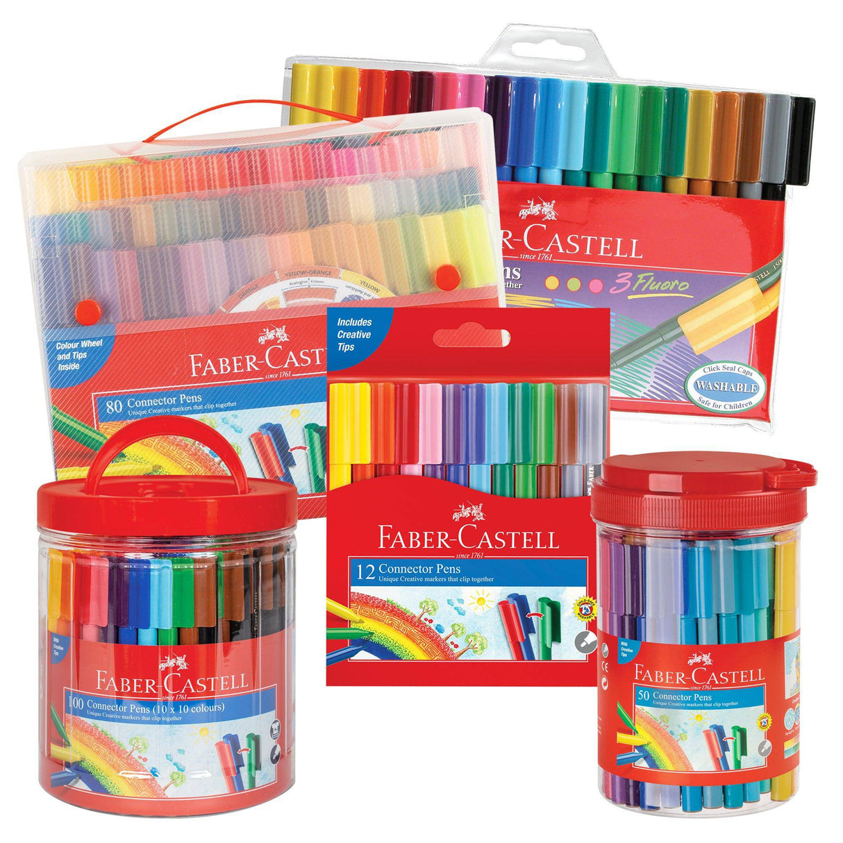 Faber-Castell Coloured Connector Pens Sets - Zart