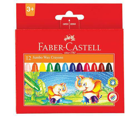 Faber-Castell Jumbo Wax Crayons Set of 12 - Zart