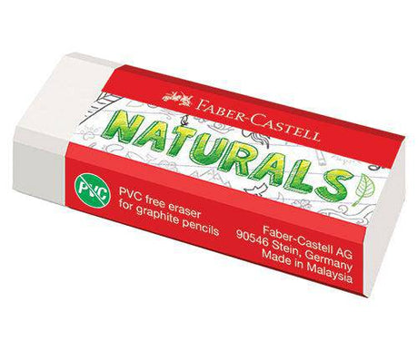 Faber-Castell Naturals PVC-free Eraser Large Pack of 20 - Zart