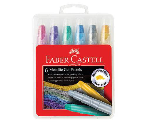 Faber-Castell Watercolour Metallic Gel Pastels Pack of 6 - Zart