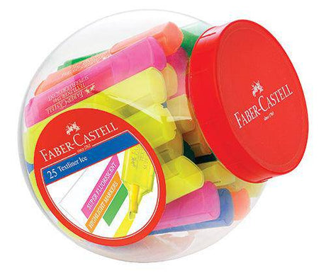 Faber-Castell Textliner Highlighters Ice Markers Pack of 25 - Zart