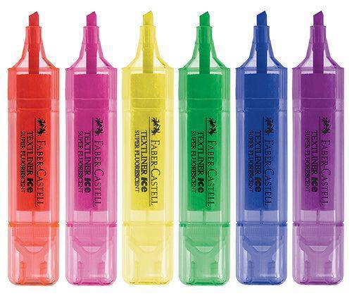 Faber-Castell Textliner Highlighters Ice Markers Pack of 6 - Zart