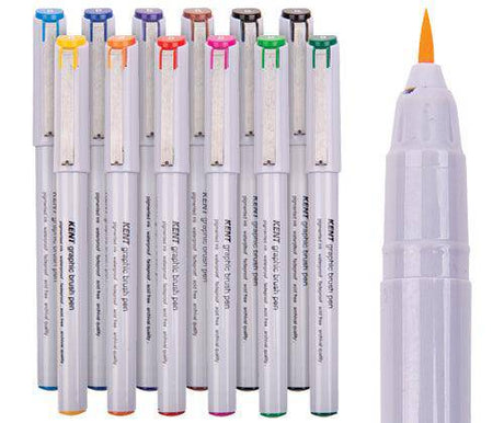 Kent Brush Pens Pack of 12 - Zart