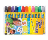 Textile Markers Coloured Pack of 12 - Zart