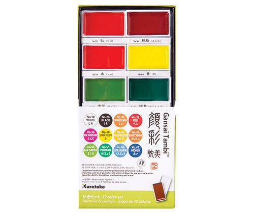 Kuretake Gansai Tambi Watercolour Set Pack of 12 - Zart