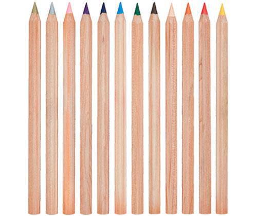 Lyra Giant Coloured Pencils Hexagon Pack of 12 - Zart