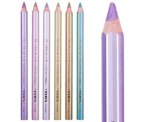 Lyra Giant Pencils Hex Metallic Pack of 6 - Zart