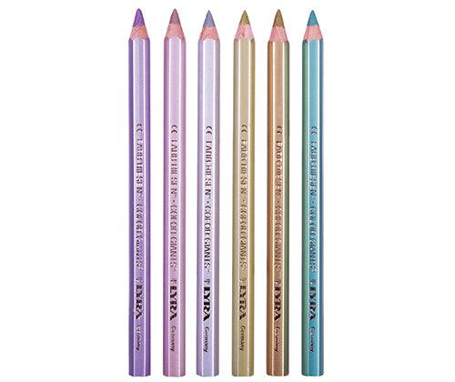 Lyra Giant Pencils Hex Metallic Pack of 6 - Zart