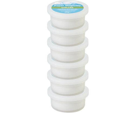 Paper Magiclay 240g White 6 Canisters - Zart