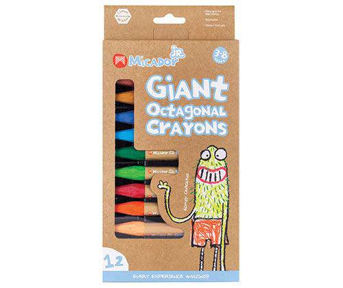 Micador Giant Crayons Pack of 12 - Zart