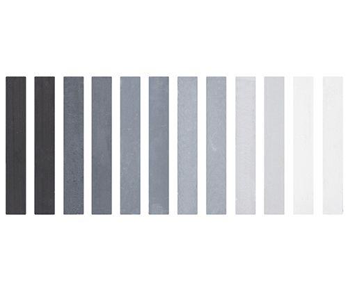 Soft Pastels Greys Pack of 12 - Zart