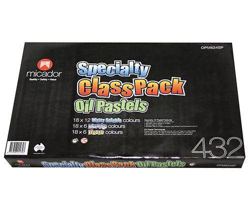 Micador Specialty Oil Pastels Coloured Classpack of 432 - Zart