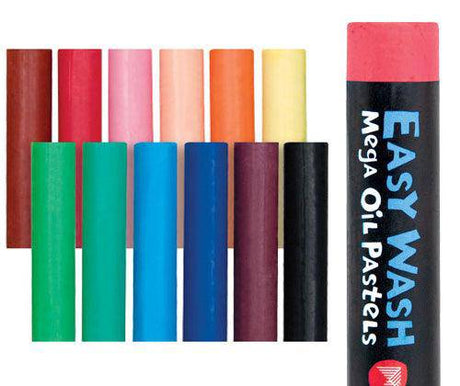 Oil Pastels Easy Wash Watersoluble Pack of 12 - Zart