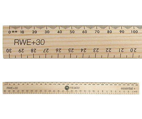 Ruler 30cm Wooden Pack of 24 - Zart