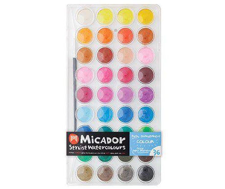 Micador Stylist Watercolours Paints - Zart