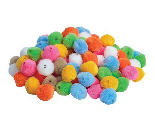 Pom Poms with Hole 20mm Pack of 100 - Zart