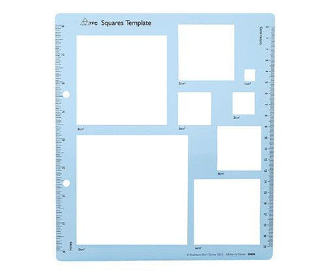 Large Plastic Templates Squares - Zart