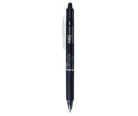 Pilot FriXion Clicker Erasable Pen Black - Zart