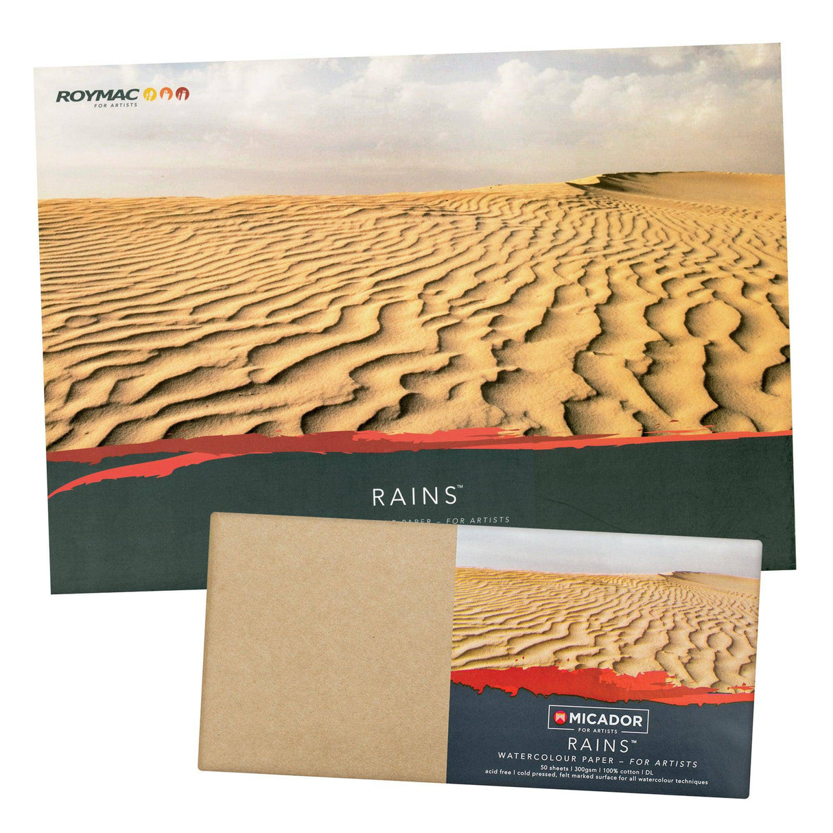 Rains 100% Cotton Watercolour Paper 300gsm - Zart