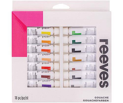 Reeves Gouache 10ml Colours Pack of 18 - Zart