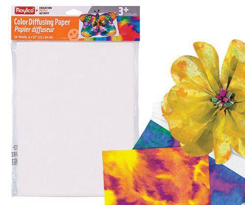 Colour Diffusing Paper 23 x 30cm Pack of 50 - Zart