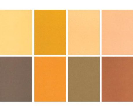 Skin / Earth Tone Craft Paper Pack of 48 - Zart