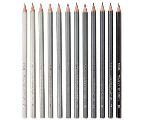 Micador Greys Pencils Pack of 12 - Zart