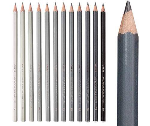 Micador Greys Pencils Pack of 12 - Zart