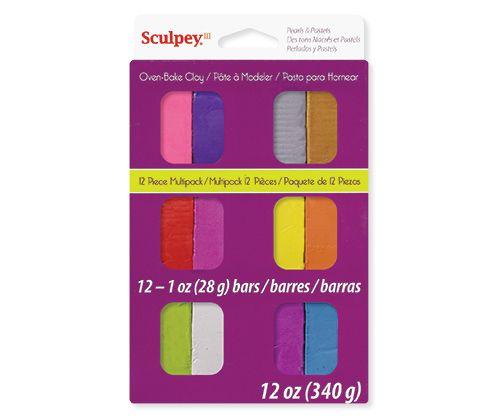 Sculpey III Polymer Clay Samplers Pack of 12 - Zart