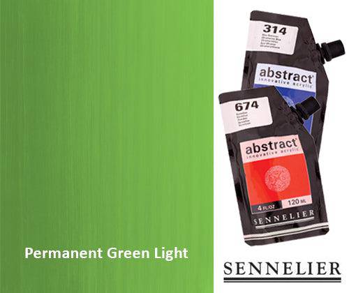 Sennelier Abstract #811 Permanent Green Light 120mL - Zart